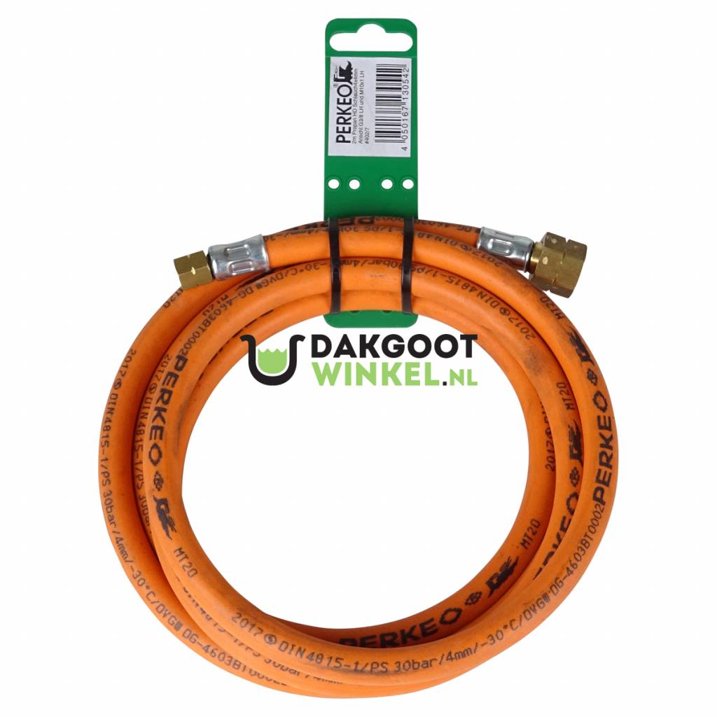 Perkeo Propaanslang voor soldeerbout 2 meter - 3/8 x 3/8