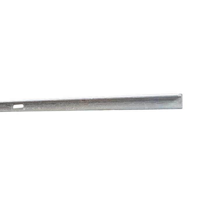Nedzink Gegalvaniseerde hoeklijn 20x20x3 mm - 3 meter, slobgat 600 mm, inclusief 5 boutjes