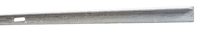 Nedzink Gegalvaniseerde hoeklijn 20x20x3 mm - 3 meter, slobgat 600 mm, inclusief 5 boutjes