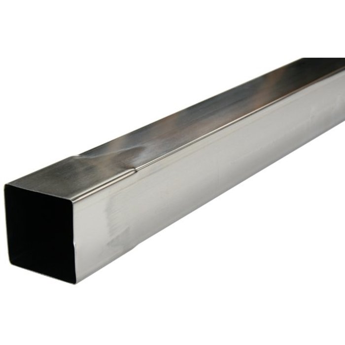 Nedzink Zinken regenpijp 80x80 mm vierkant - 2 meter (NedZink 0,65 mm)