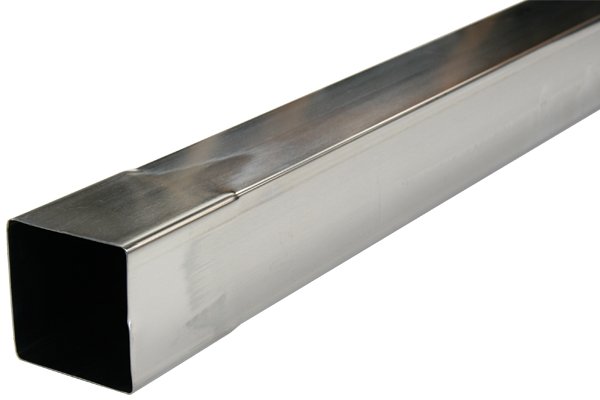 Nedzink Zinken regenpijp 80x80 mm vierkant - 2 meter (NedZink 0,65 mm)