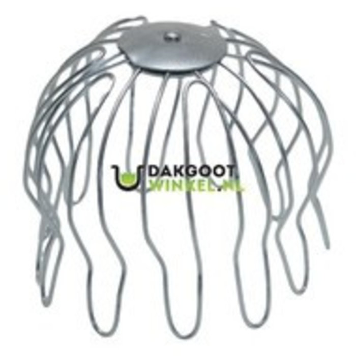 Boldraadrooster RVS - passend in regenpijp 120 mm
