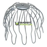 Boldraadrooster RVS - passend in regenpijp 120 mm