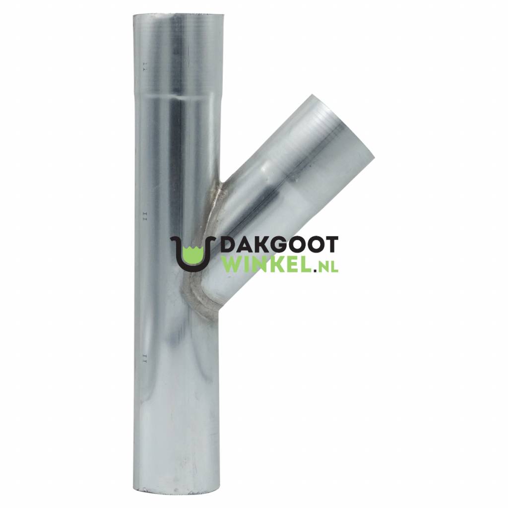 Rheinzink Zinken T-stuk 60 mm rond 45 graden (Rheinzink)