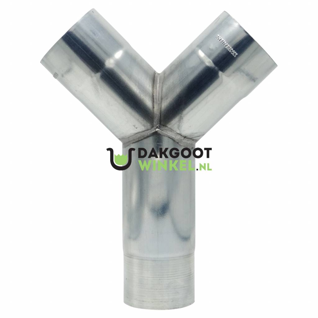 Rheinzink Zinken Y-stuk 80 mm rond voor regenpijp (Rheinzink)