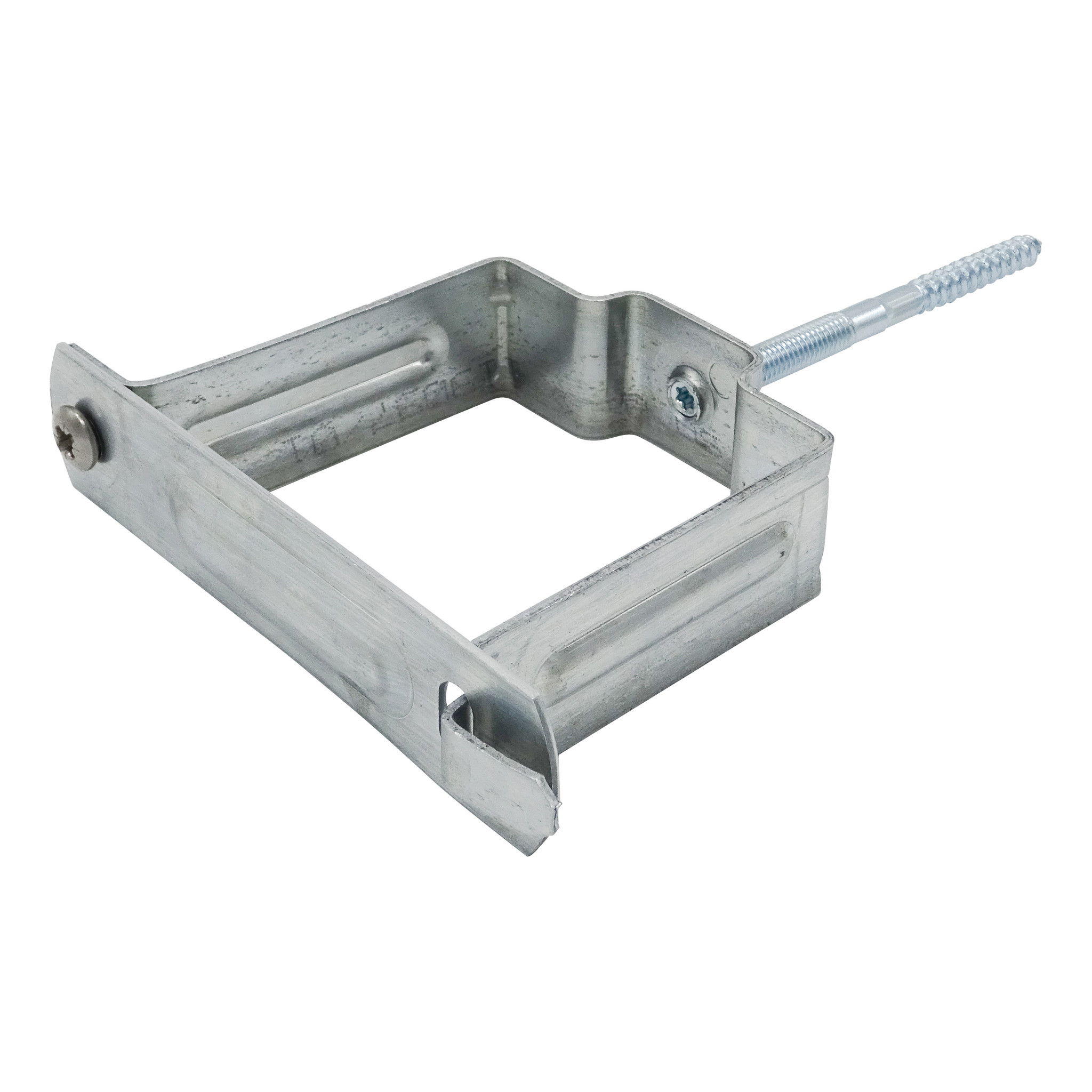 Vierkanten regenpijpbeugel NIS vol zink m8 80x80 mm met draadpen m8