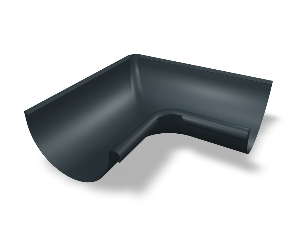 Prefa Binnenhoek aluminium dakgoot M280 P.10 zwart