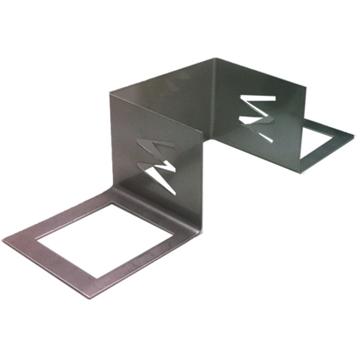 Huismerk RVS inmetselbeugel 80x80 mm vierkant - nismodel
