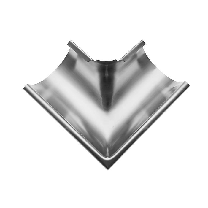 Rheinzink Buitenhoek mastgoot M280. 90 graden. zink