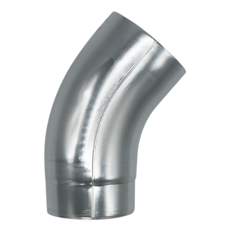 Grömo Zinken bocht 40 graden voor 80 mm regenpijp. (standaard)