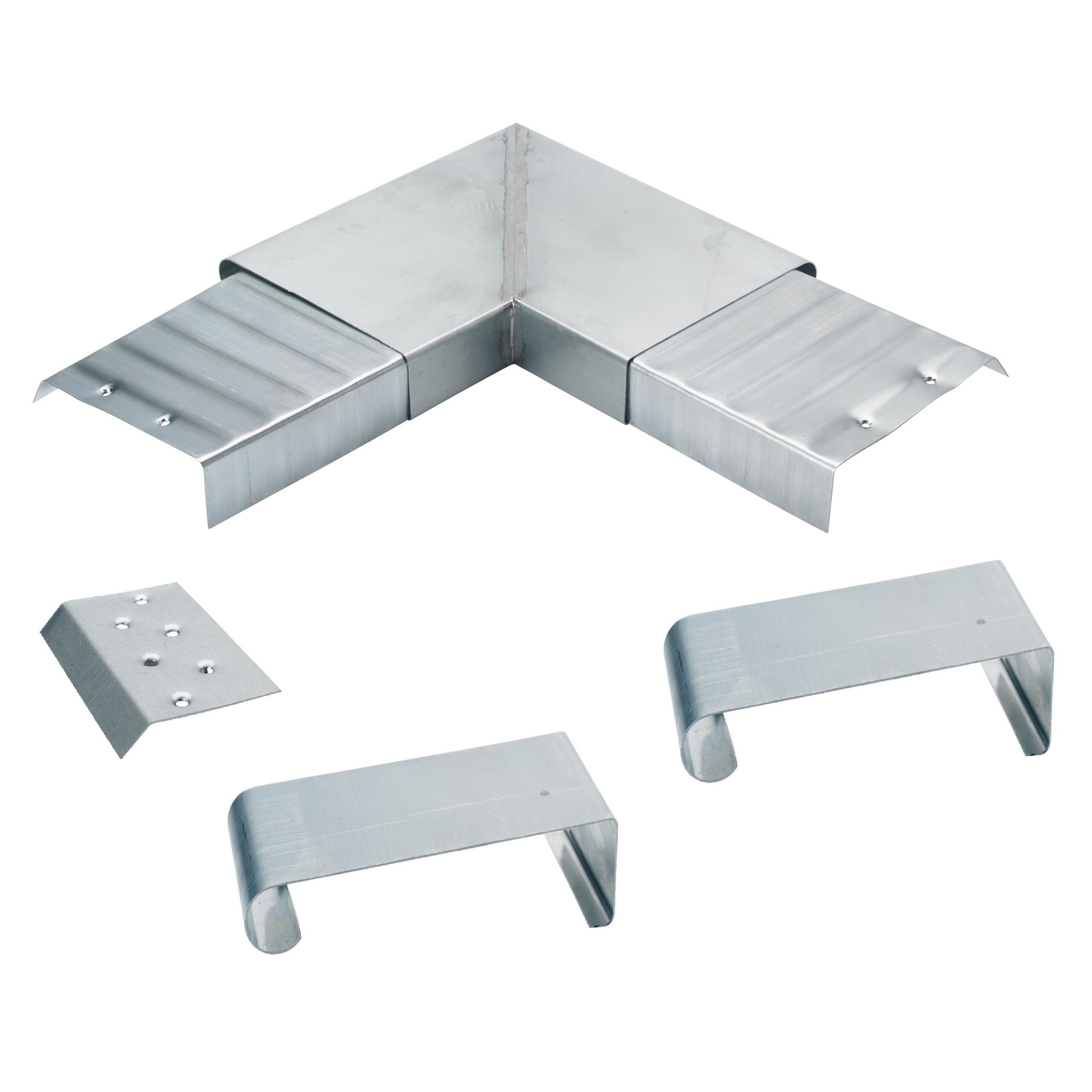 Rheinzink Zinken Quick-fix deklijst buitenhoekstuk 90 graden - complete set (Rheinzink)