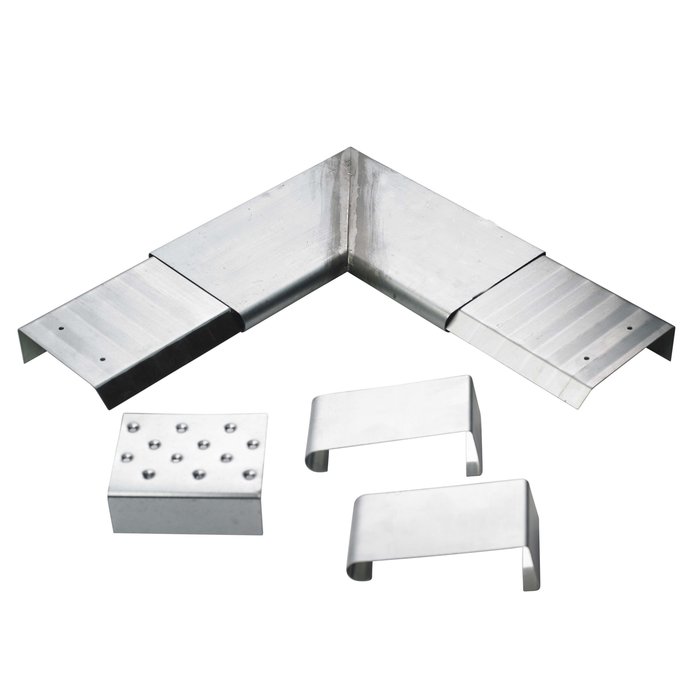 Rheinzink Zinken Quick-fix deklijst binnenhoekstuk 90 graden - complete set (Rheinzink)