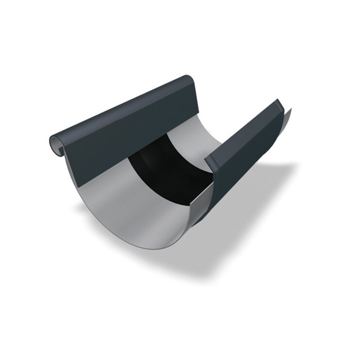 Prefa Aluminium expansiestuk met kraal en kap M280 P.10 zwart (Prefa)