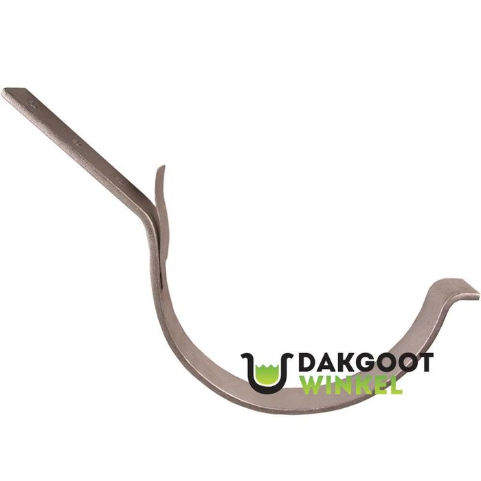 Nedzink 45 graden gootbeugel M44 gegalvaniseerd, lip/klang - 5 mm dik (NedZink)