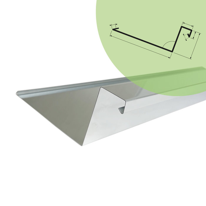 Rheinzink Zinken Dakgoot op maat Type 6.1