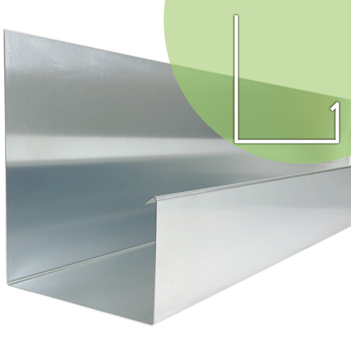 Rheinzink Zinken verholen goot op maat (Rheinzink titaanzink 0,8 mm)