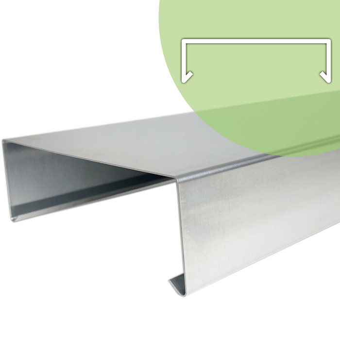 Rheinzink Zinken afdekkap op maat (Rheinzink titaanzink 0,8 mm)