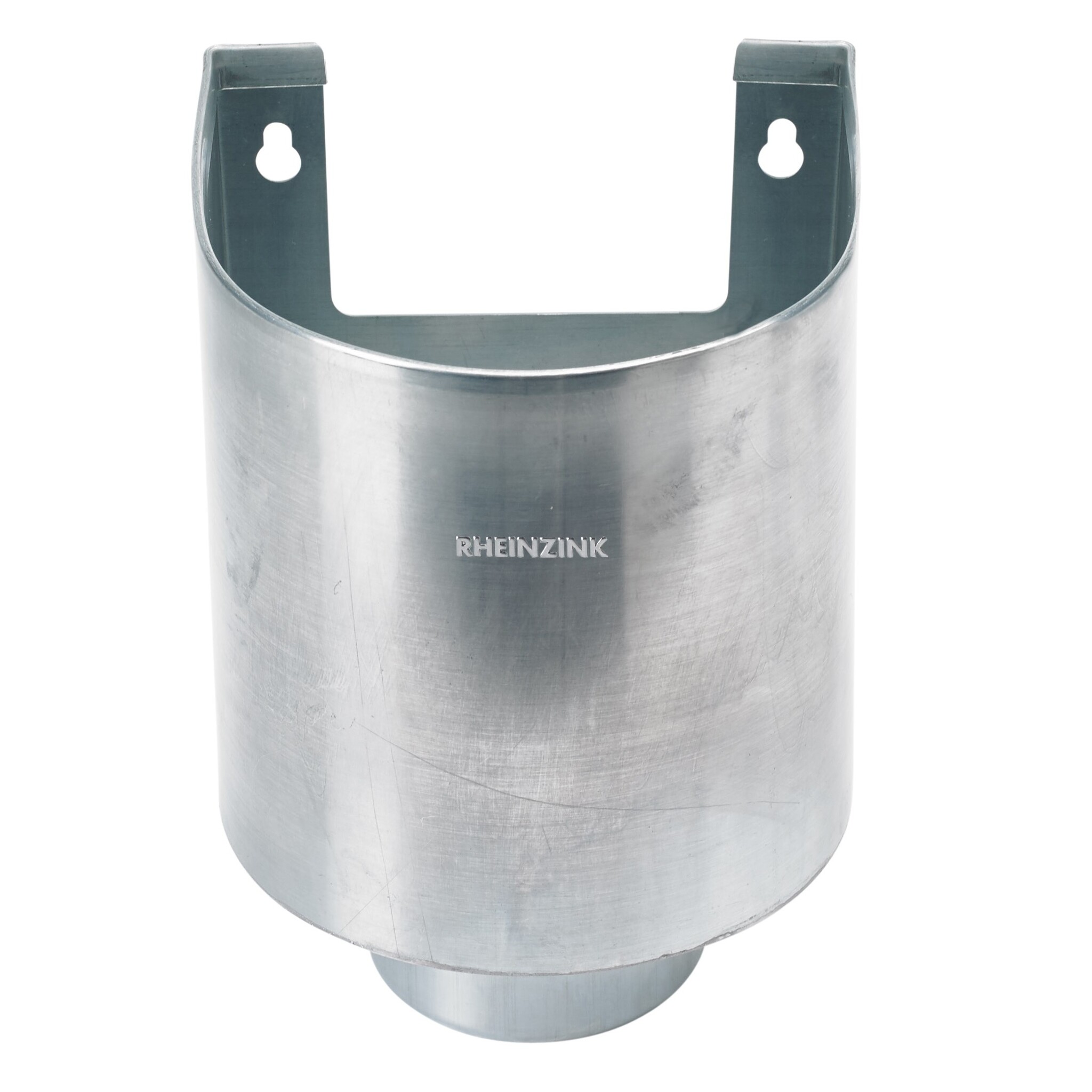 Rheinzink Zinken vergaarbak 80 mm rond Mini met uitsparing - Rheinzink