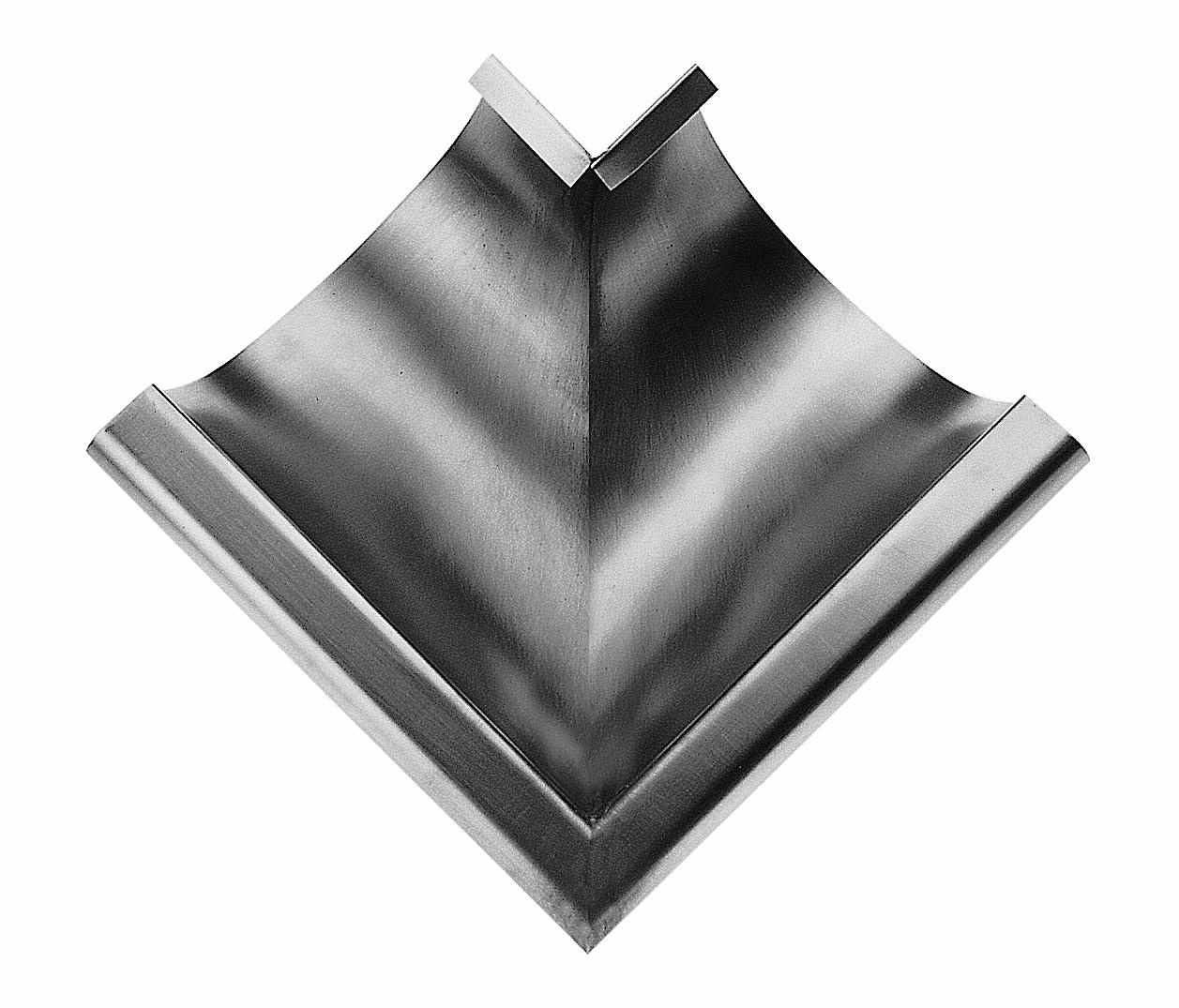 Nedzink Buitenhoek mastgoot M30. 90 graden. zink