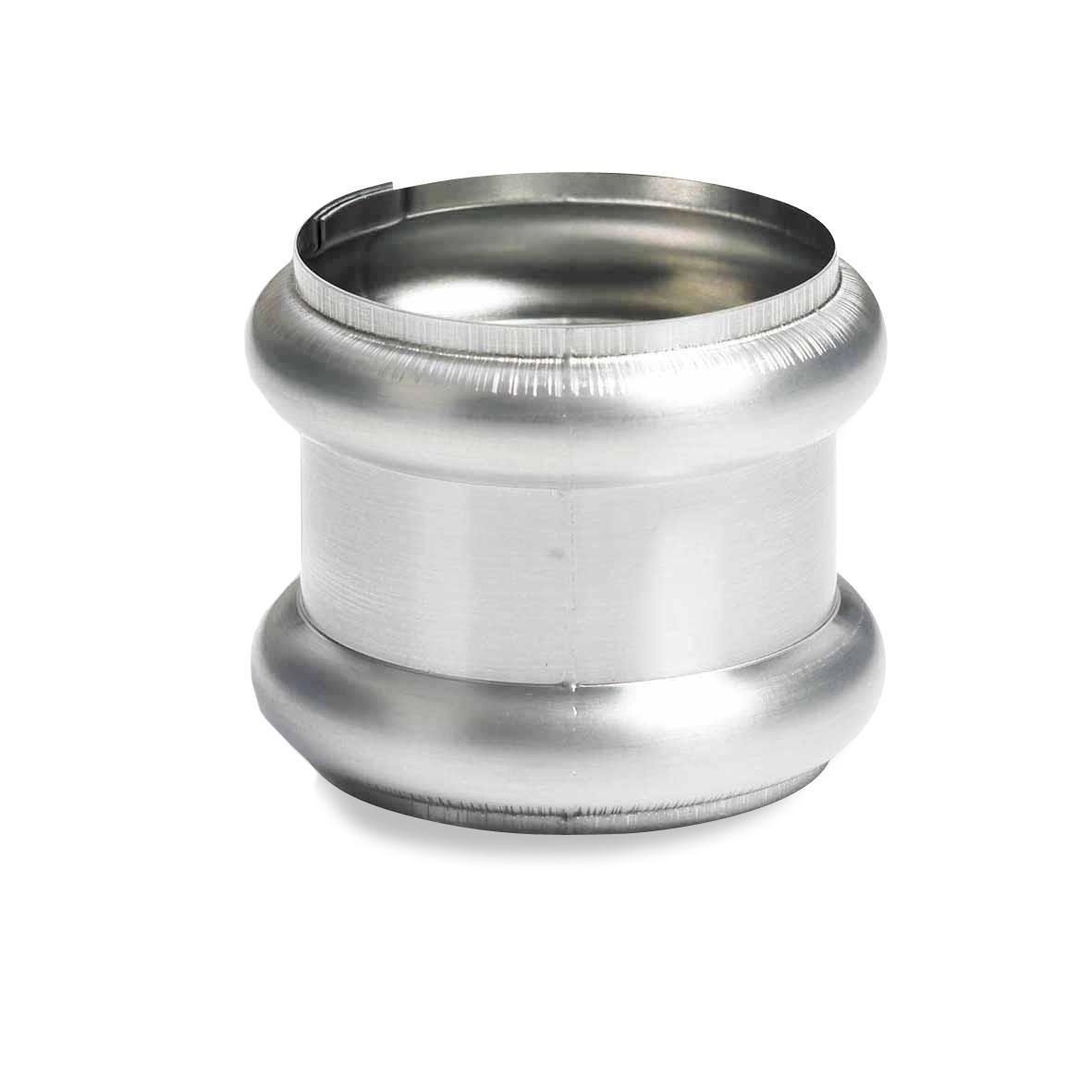 Dubbele overschuifwrong 100 mm. zink