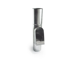 Rheinzink Bladafscheider 100 mm zink incl. rooster | Rheinzink