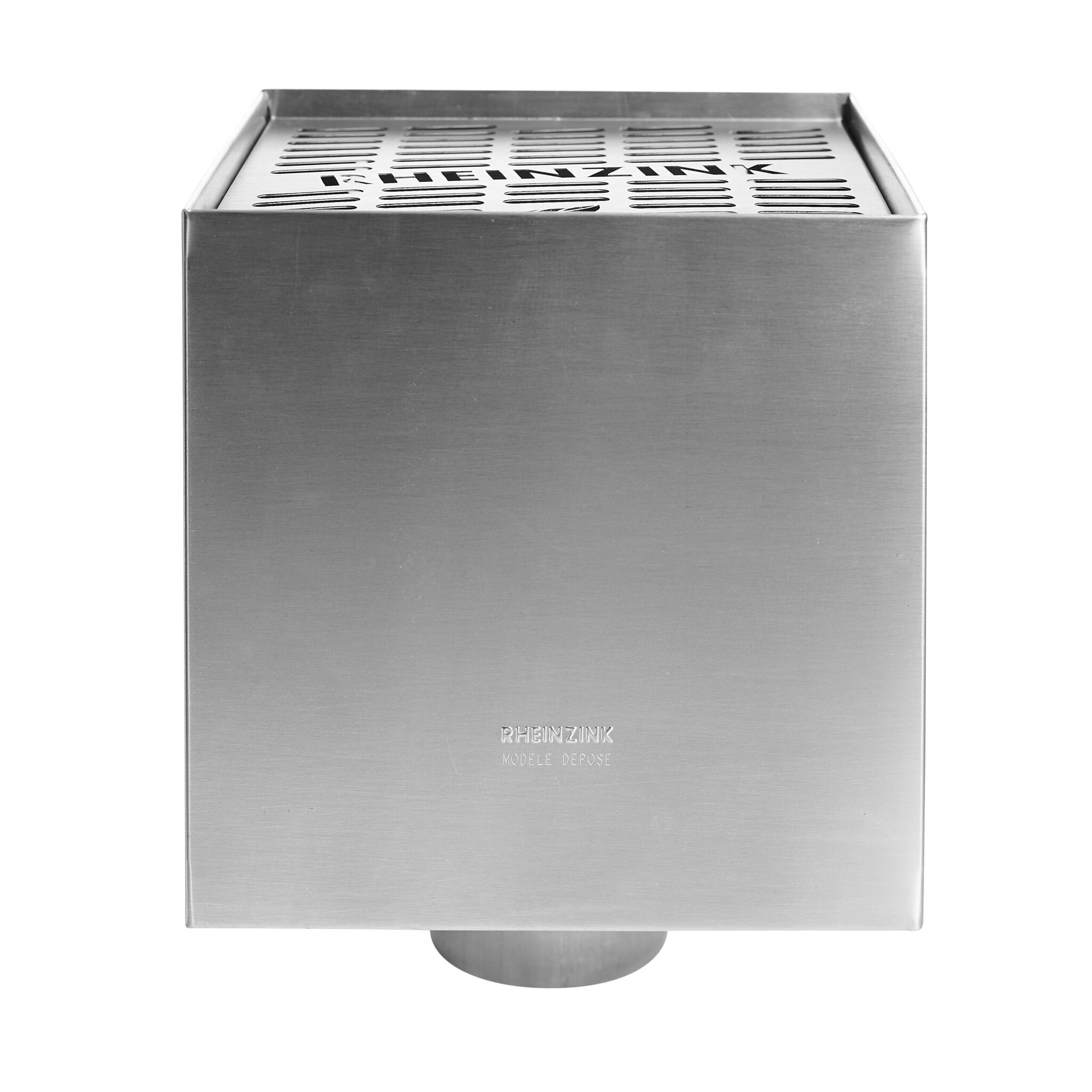 Rheinzink Zinken vergaarbak Kubus 80 mm - 200x200 mm (Rheinzink)