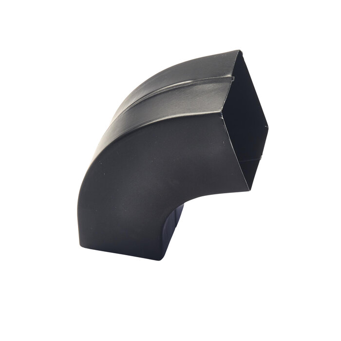 Nedzink Zinken bocht 80x80 mm vierkant 72 graden zwart Noir (NedZink)