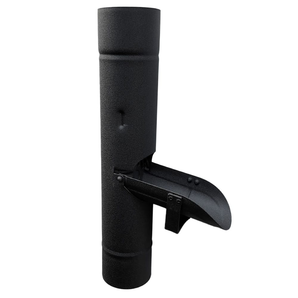 Prefa Aluminium regentonklep 80 mm rond - P.10 zwart (Prefa)