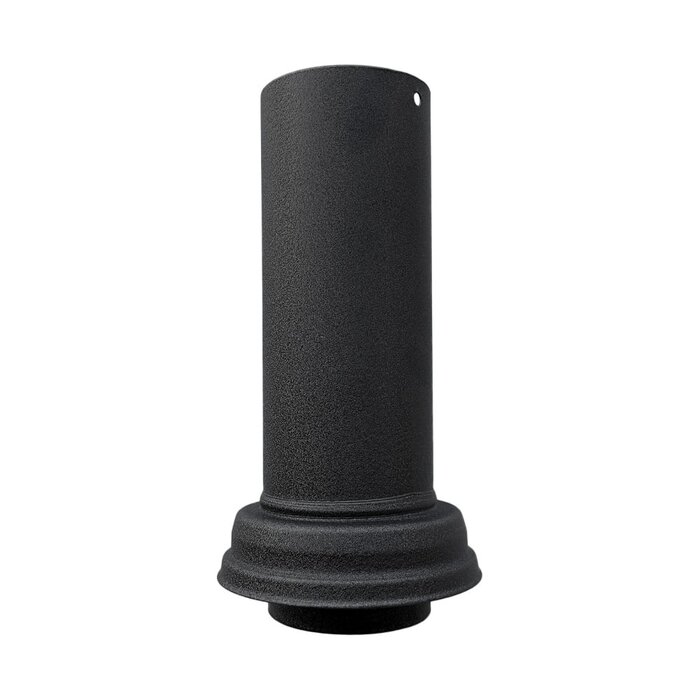 Prefa Aluminium montageschuifstuk 80 mm - 250 mm hoog - P.10 zwart (Prefa)