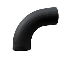 Prefa Bocht 85 graden 100 mm P.10 zwart | Prefa
