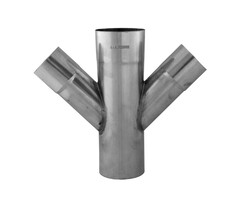 Rheinzink T-stuk 60-80-60 mm 45 graden | Rheinzink
