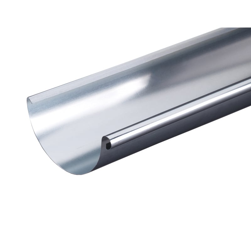 Rheinzink Zinken mastgoot M333 - 1 meter (Rheinzink, lijmgoot zonder solderen, 0,7 mm)