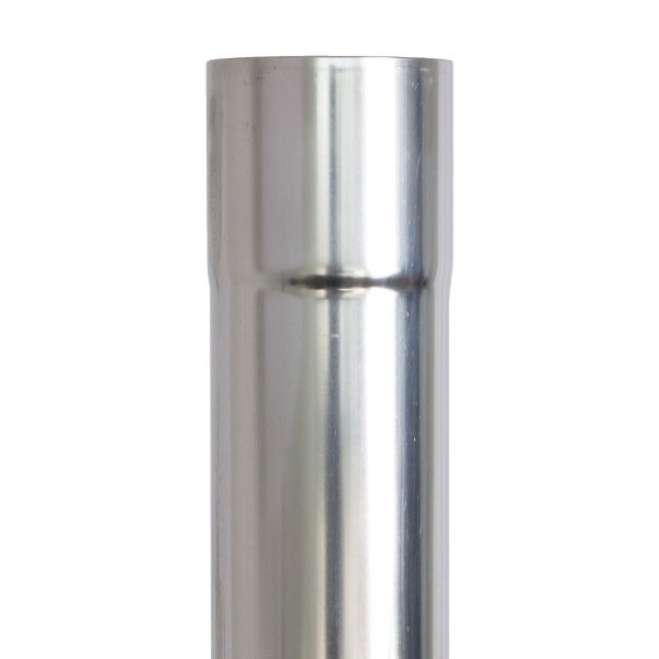 Regenpijp zink 80 mm rond. lengte 2 meter. 0.65mm dik - Nedzink