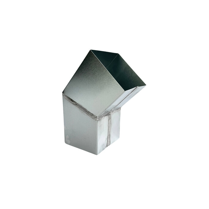 Nedzink Zinken bocht 80x80 mm vierkant 45 graden (NedZink)