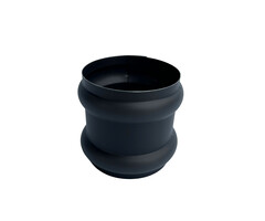 Nedzink Overschuifwrong dubbel 80 mm zwart Noir | NedZink