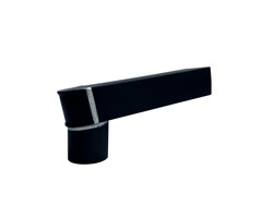 Nedzink Stadsuitloop 60x80 naar 80 mm zwart Noir | NedZink