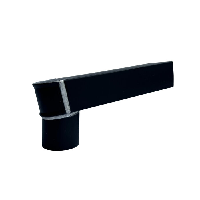 Nedzink Zinken stadsuitloop 60x80 mm passend in 80 mm zwart Noir - lengte 330 mm (NedZink)