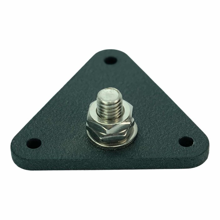 Prefa Aluminium montageplaat met M10 draad t.b.v. beugel - P.10 antraciet (Prefa)