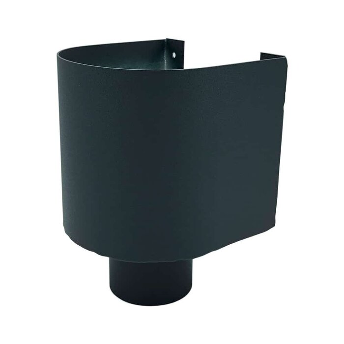 Kallos Aluminium vergaarbak Mini 80 mm P.10 antraciet (Prefa/Kallos)