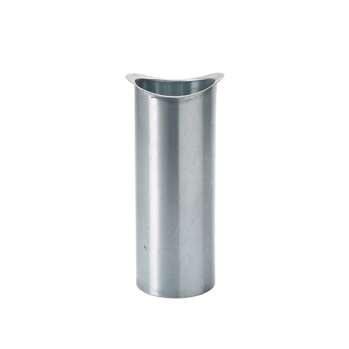 Rheinzink Zinken tapeind 100 mm ovaal (96mm uitwendig) - 200 mm lang (Rheinzink)
