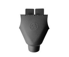Prefa Trechteruitloop M333 100 mm P.10 zwart | Prefa