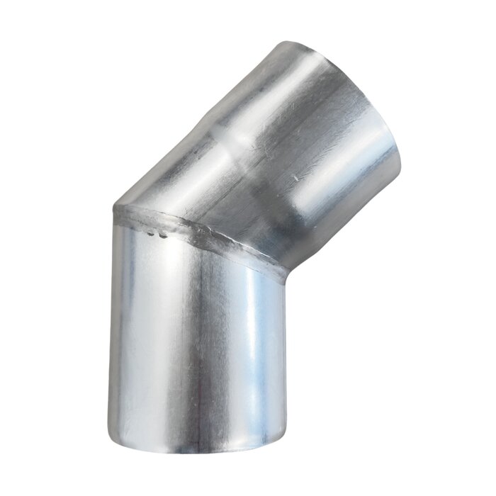 Nedzink Zinken bocht 80 mm rond 45 graden verstek (NedZink)