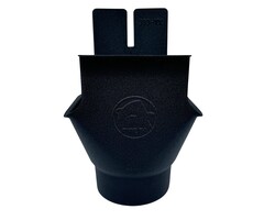 Prefa Trechteruitloop B333 100 mm P.10 zwart | Prefa