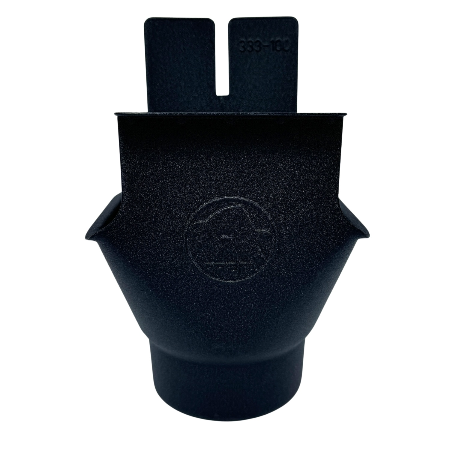 Prefa Trechteruitloop B333 t.b.v. 100mm regenpijp in P.10 zwart