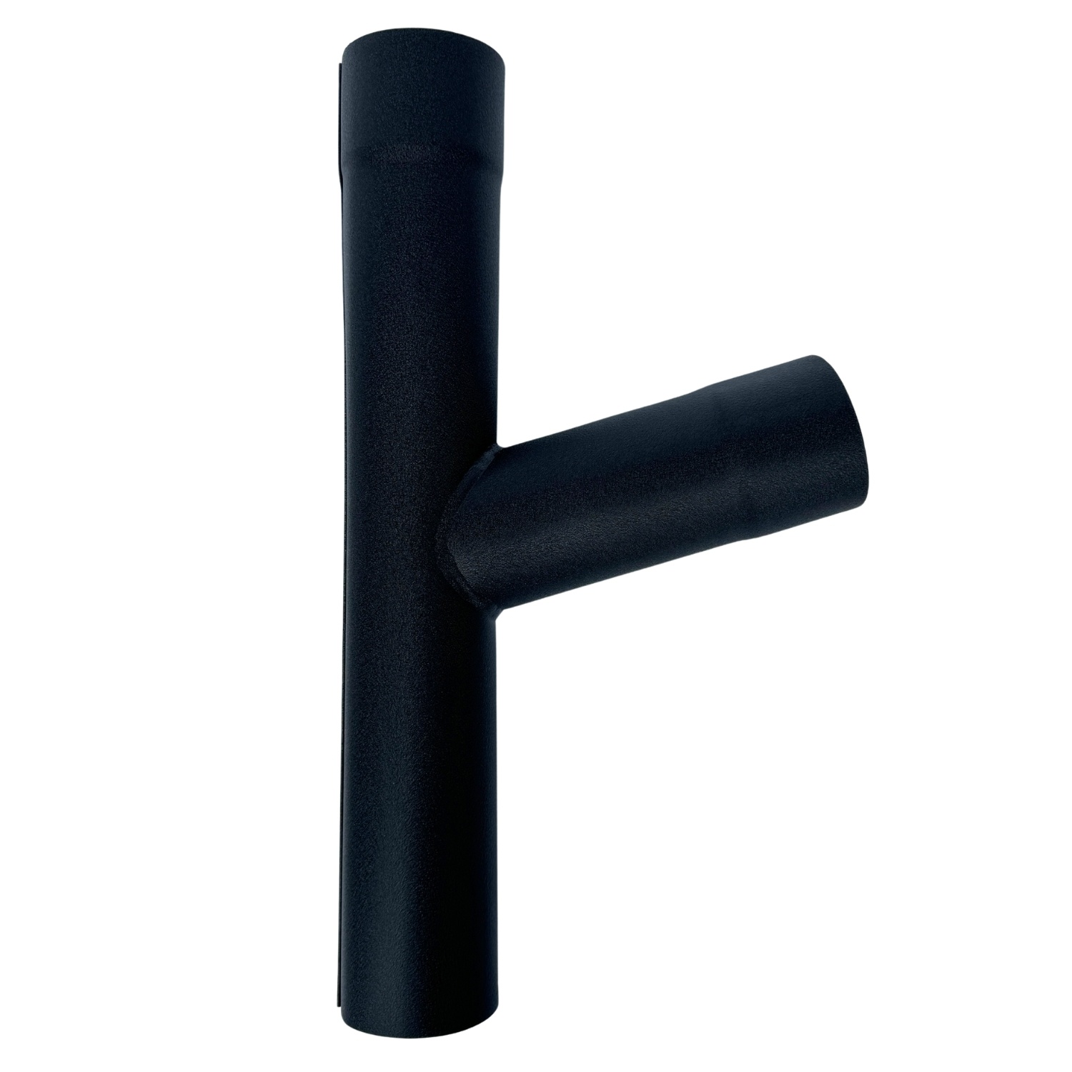 Prefa T-stuk 80 mm zijaansluiting 80 mm - P.10 zwart