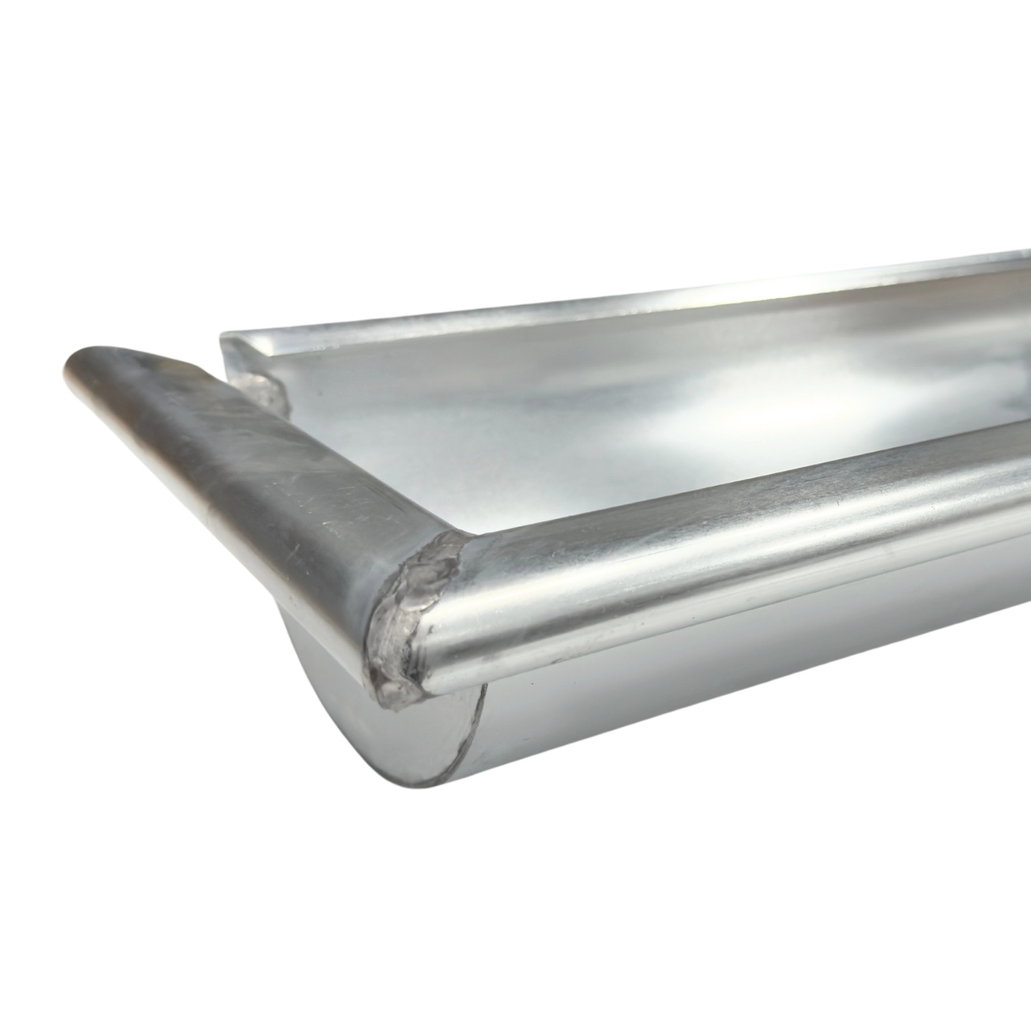 Nedzink Zinken dakgoot - mastgoot M37 - 3 meter inclusief gesoldeerd kopschot (NedZink)