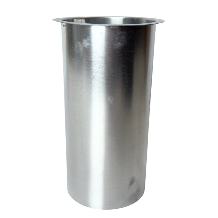 Nedzink Zinken tapeind vlak 100 mm (96mm uitwendig) - lengte 200 mm (NedZink)
