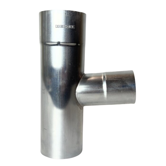 Rheinzink Zinken T-stuk 80 mm naar 60 mm rond 85/90 graden (Rheinzink)