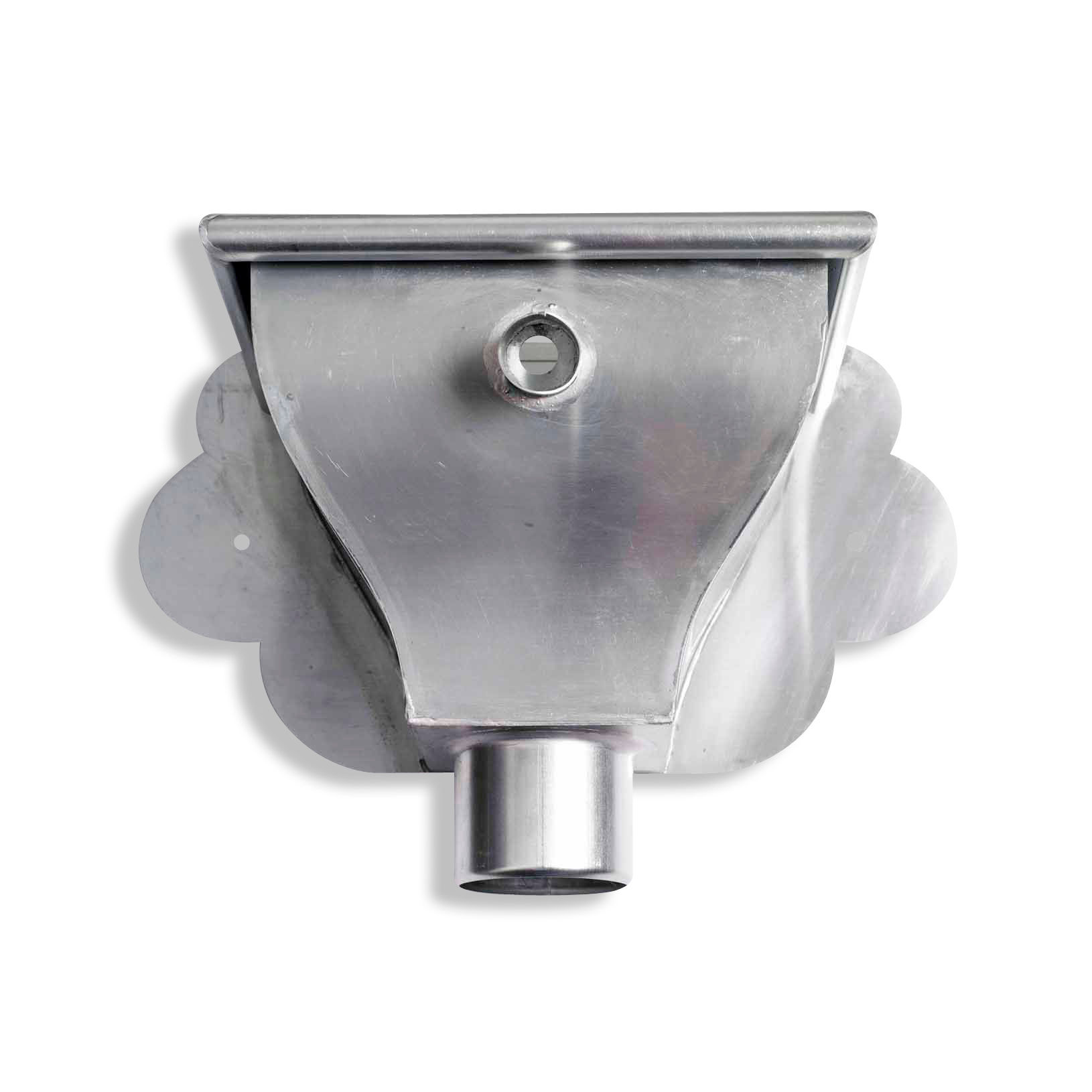 Rheinzink Zinken vergaarbak 80 mm rond model Oud Hollands