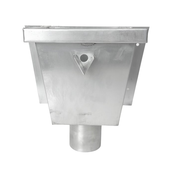 Nedzink Zinken vergaarbak Junior 60 mm rond - voor plat dak met zijuitloop (NedZink)